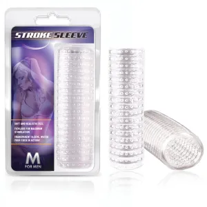 M for Men Stroke Sleeve Reversible Stroker Clear