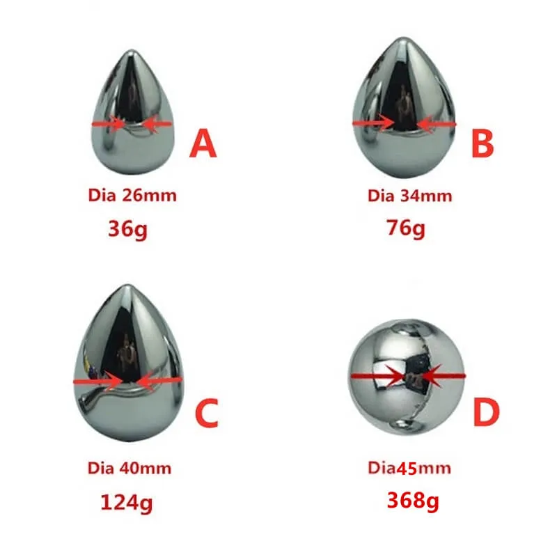 Metal Ball Stretcher With Anal Beads Anal Hook Men Sex Toy