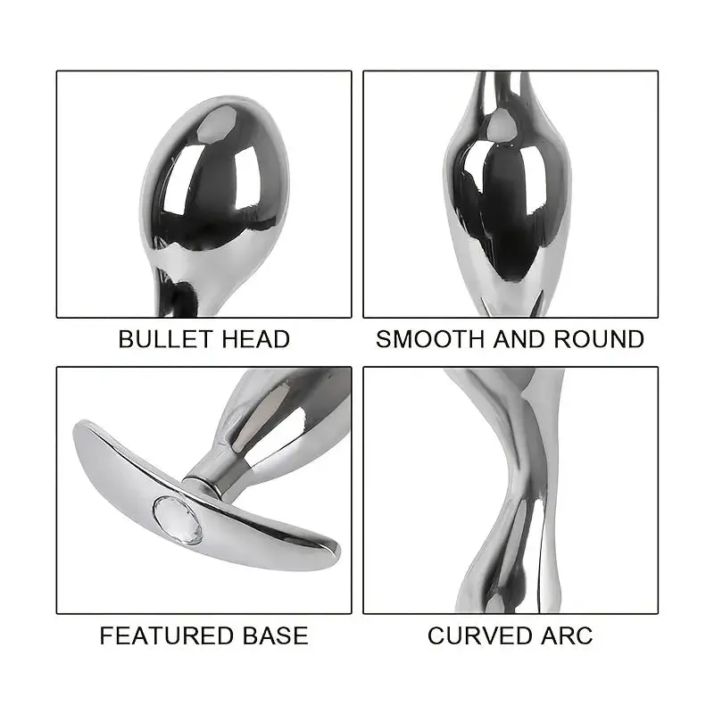 Metal Butt Plug G-spot Dilation Anal Plug BDSM Adult Anal Sex Toy