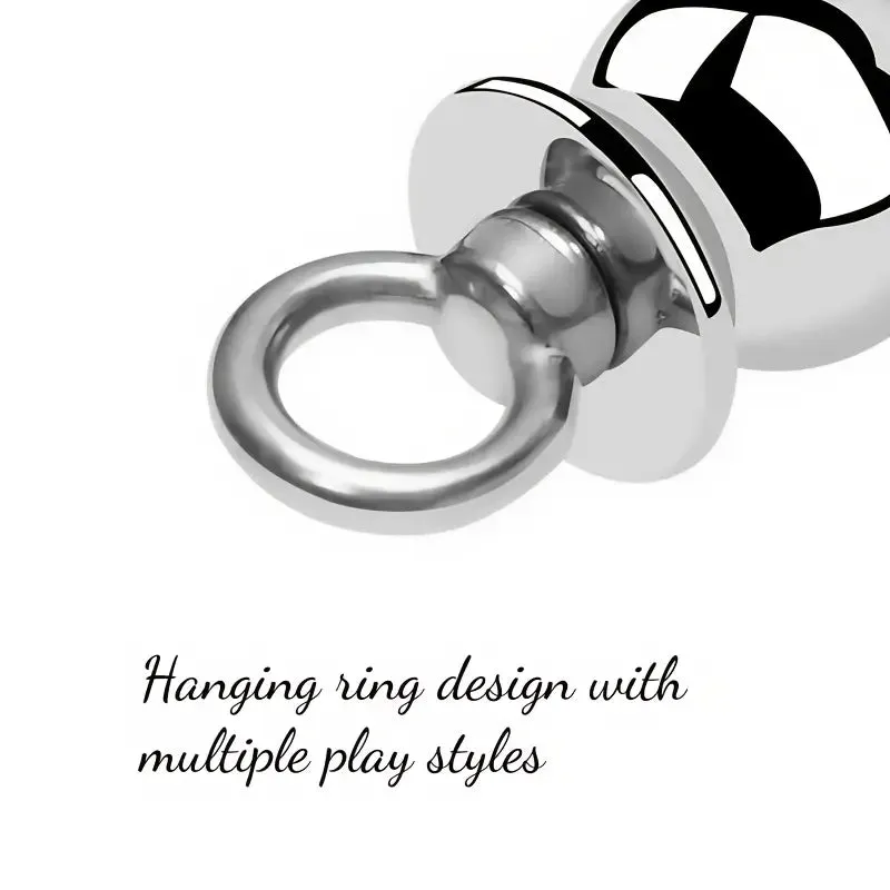 Metal Detachable Sling Ring Handheld Anal Plug Anal Sex Toy