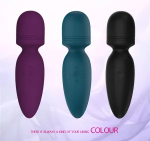 Mini AV Wand Multiple Modes Waterproof Silicone Vibrator