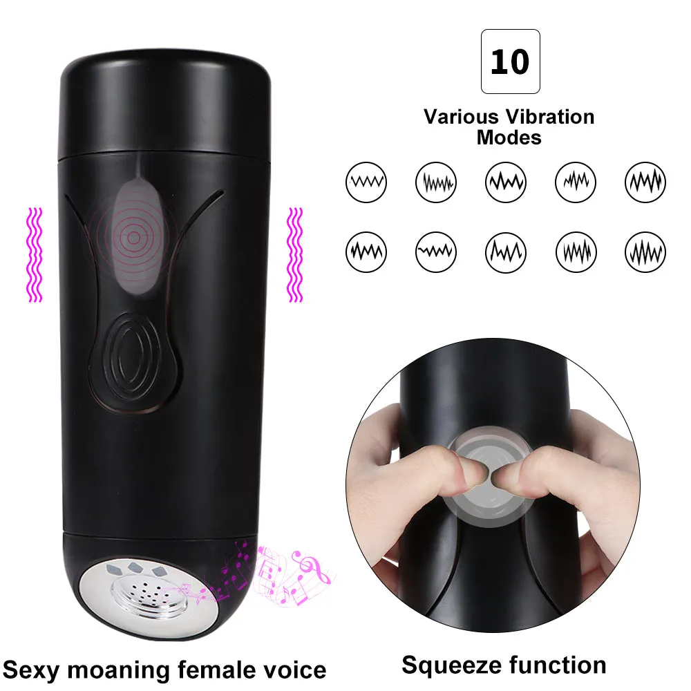 Mona Lisa Automatic Male Masturbator Moaning Talking Pocket Pussy USB Sex Toy