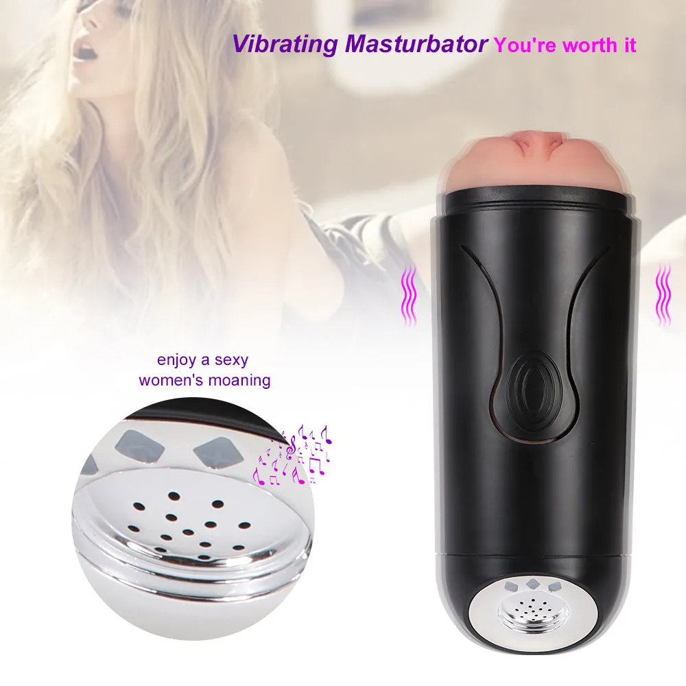 Mona Lisa Automatic Male Masturbator Moaning Talking Pocket Pussy USB Sex Toy