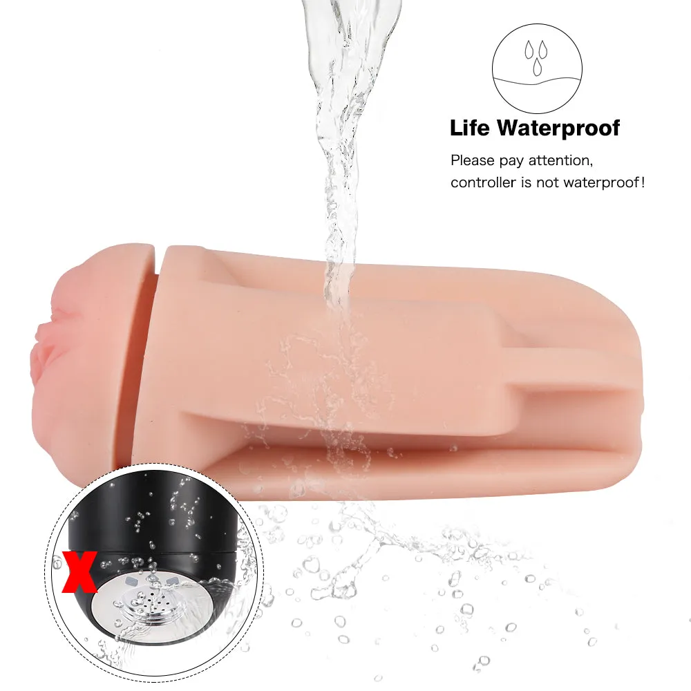 Mona Lisa Automatic Male Masturbator Moaning Talking Pocket Pussy USB Sex Toy