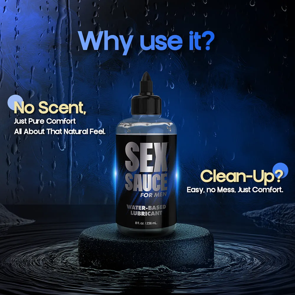 Naughty Jane's Sex Sauce for Men Water-Based Lubricant 16 oz.
