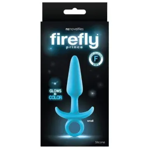 NS Novelties - Firefly Glow In Color Prince Anal Plug Small (Blue)