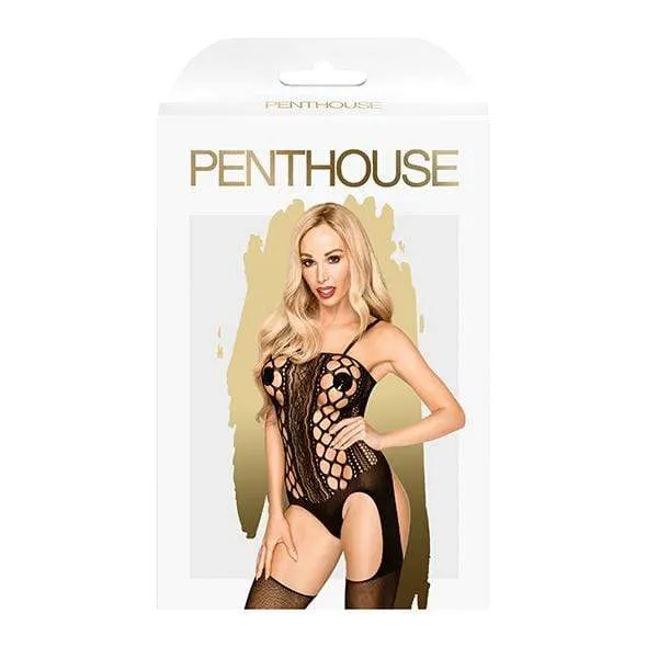 Penthouse - Bomb Squad Criss Cross Suspender Bodystocking Costume
