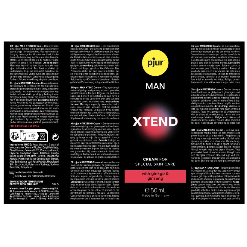 Pjur Man Xtend Cream