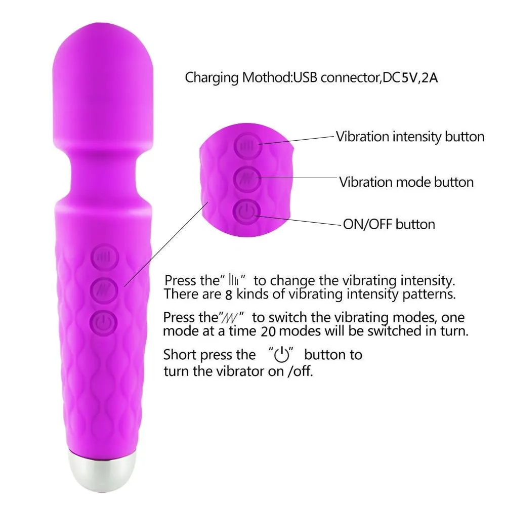 Powerful Short Magic Wand Vibrators
