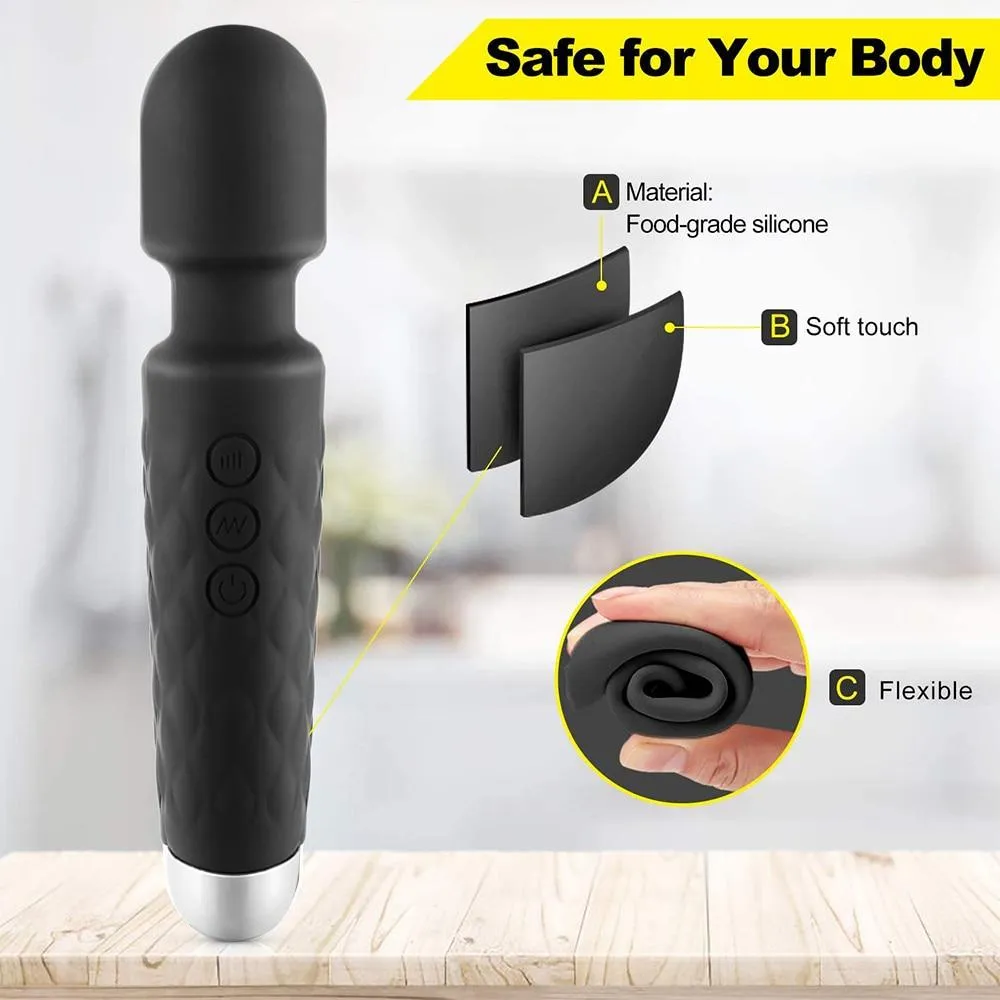 Powerful Short Magic Wand Vibrators
