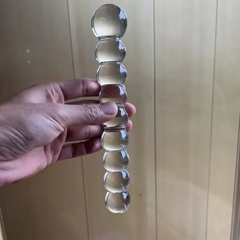 Premium Glass Dildo Anal Beads Butt Plug For Couples Adult Sex Toy