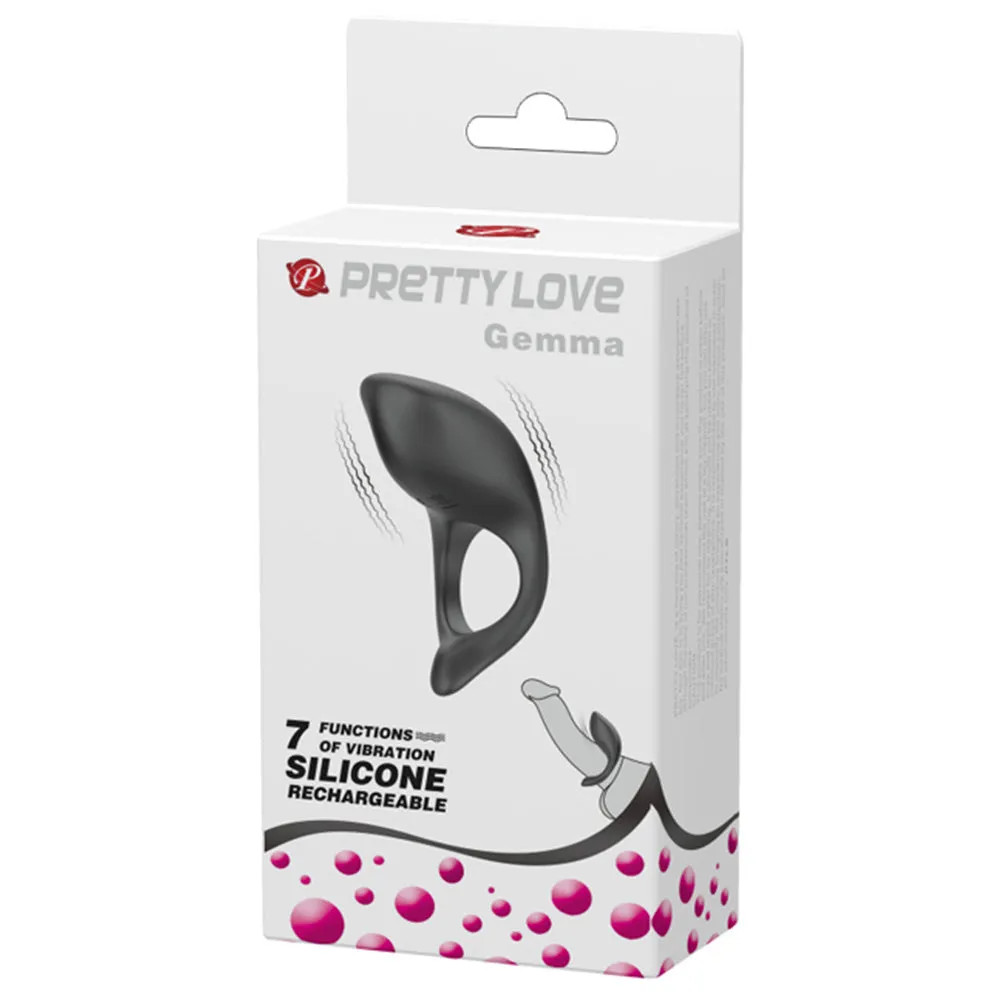Pretty Love Gemma Vibrating Clitoral & Perineal Cock Ring