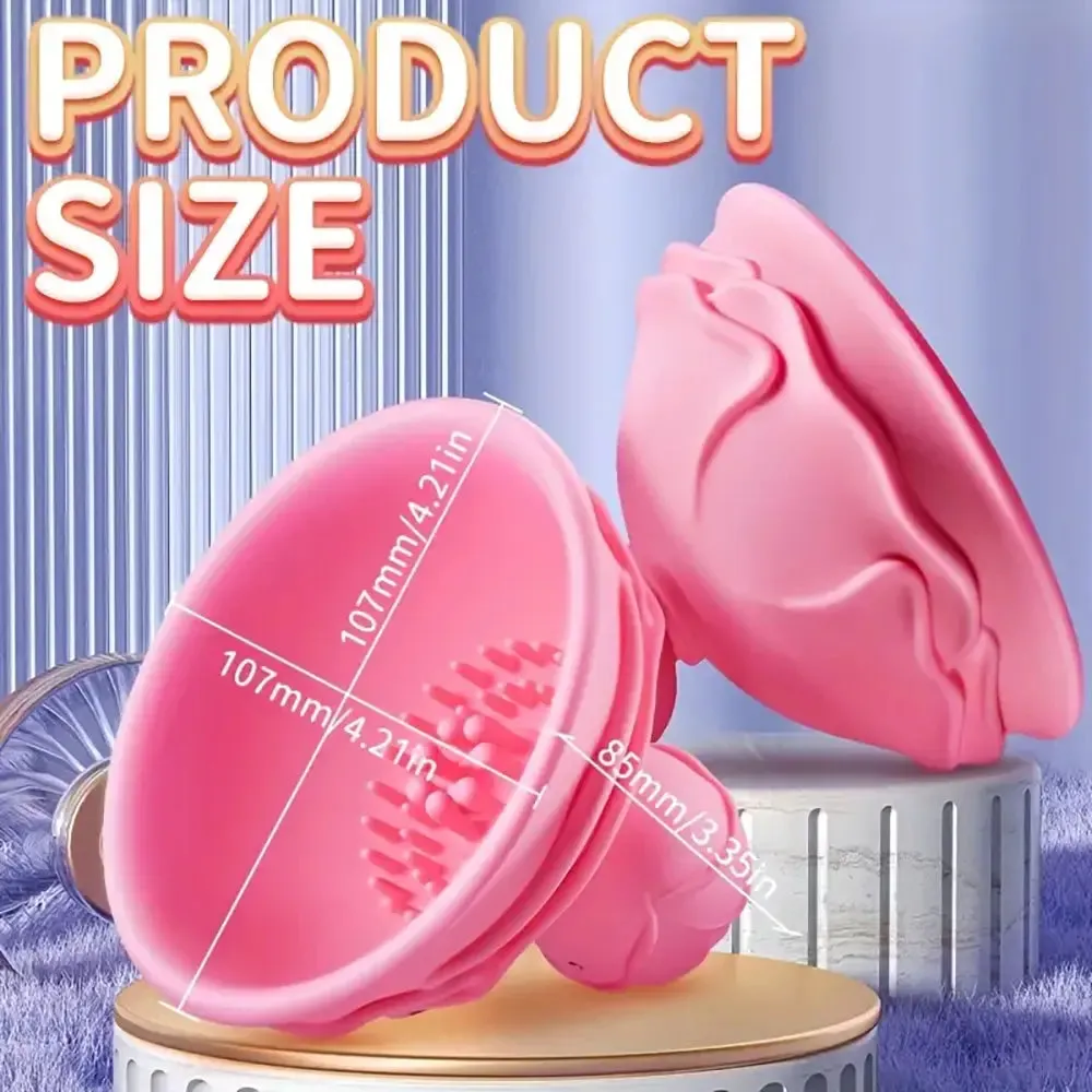 Rose Breast Massager Vibrator Rechargeable Female Clit Sex Toy