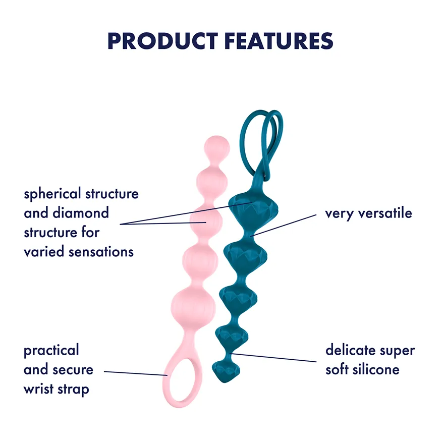 Satisfyer - Love Beads Super Soft Silicone Anal Beads 2 Pieces