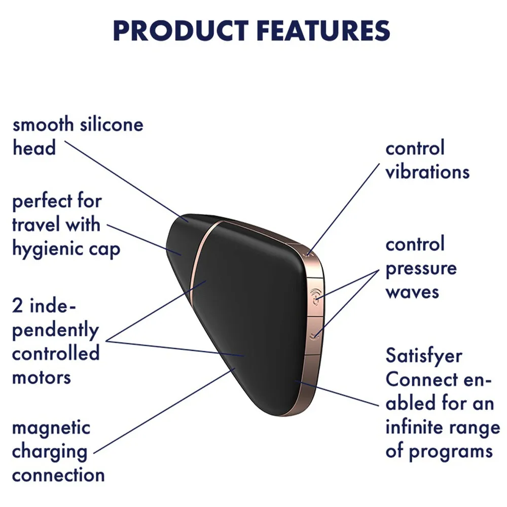 Satisfyer Love Triangle APP Control Clitoral Stimulator Sucker USB Vibrator