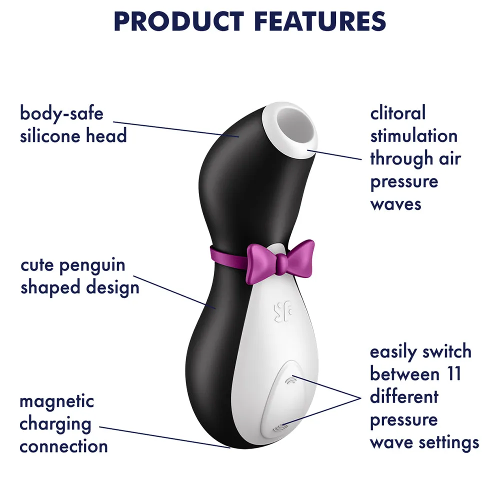 Satisfyer Penguin Clitoral Stimulator Clit Sucker Vibrator USB