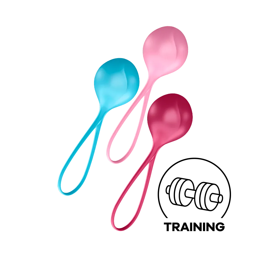 Satisfyer - Strengthening Balls Kegel Training Set 3 Pieces (Multi Colour)