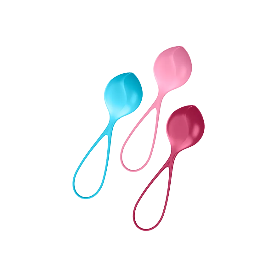 Satisfyer - Strengthening Balls Kegel Training Set 3 Pieces (Multi Colour)