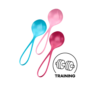 Satisfyer - Strengthening Balls Kegel Training Set 3 Pieces (Multi Colour)