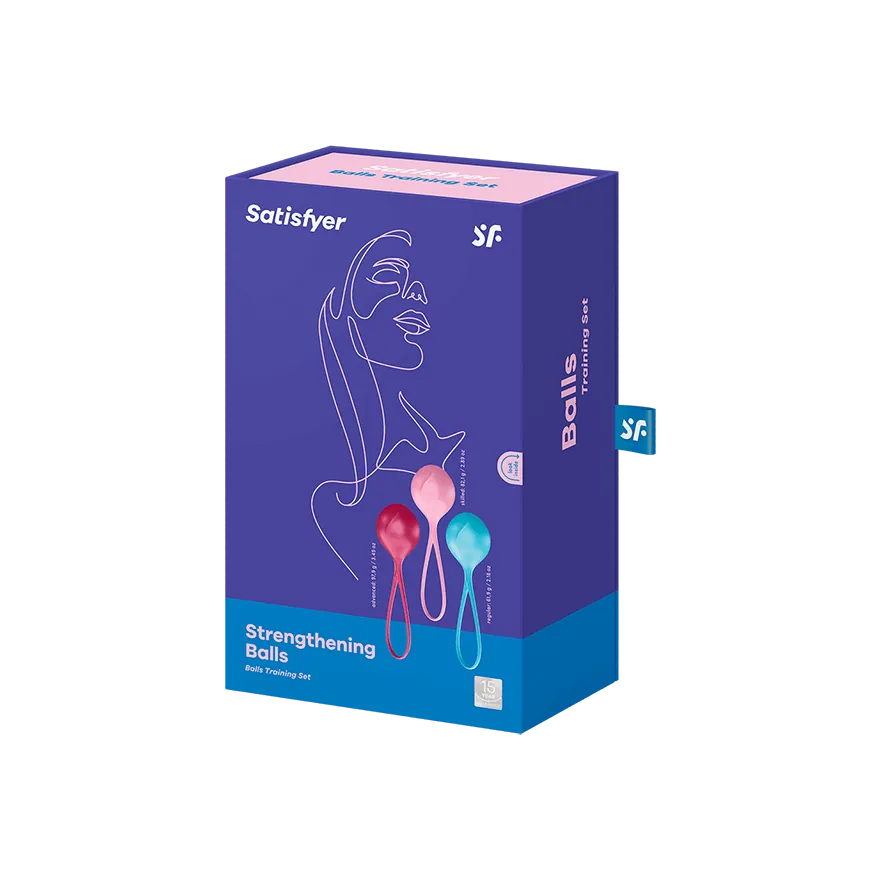 Satisfyer - Strengthening Balls Kegel Training Set 3 Pieces (Multi Colour)