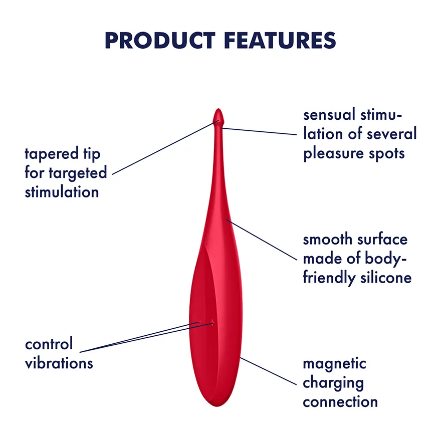 Satisfyer Twirling Fun Clitoral Stimulator Vibrator Erogenous USB Sex Toy
