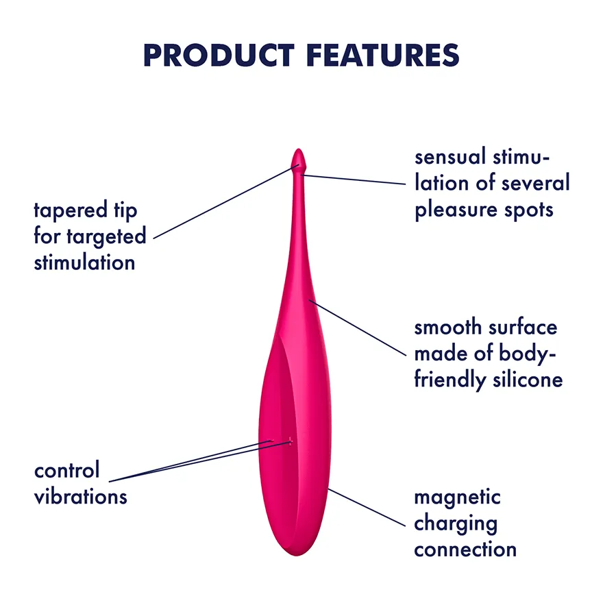 Satisfyer Twirling Fun Clitoral Stimulator Vibrator Erogenous USB Sex Toy