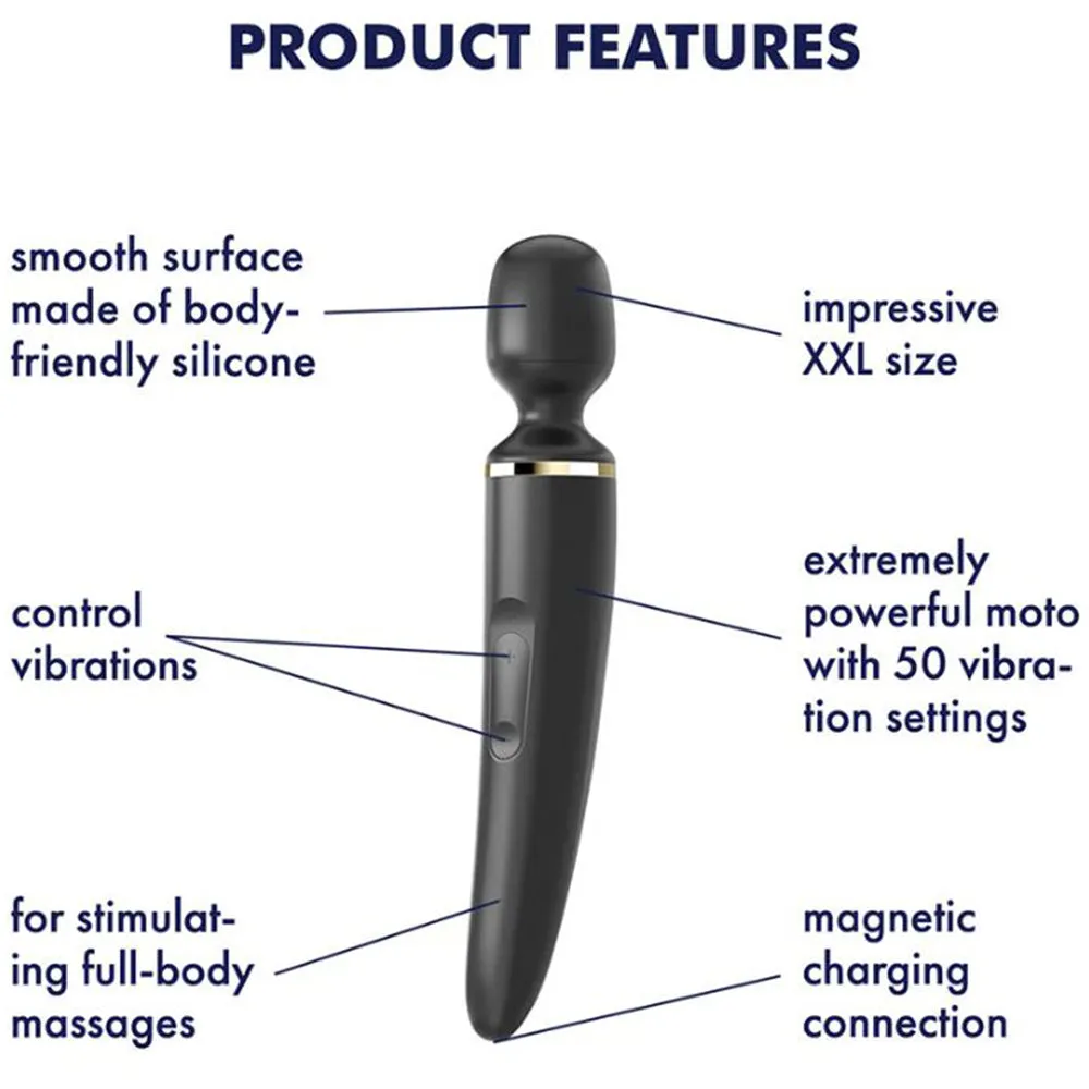 Satisfyer Wand POWERFUL Vibrating Massager Clitoral Stimulator Vibrator Sex Toy