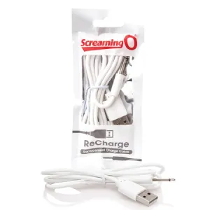 Screaming O Recharge Charging Cable - White