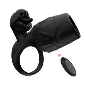 SERAPH| Upgrade Vibration Cock Ring with Penis Sleeve Couple Sex Toy