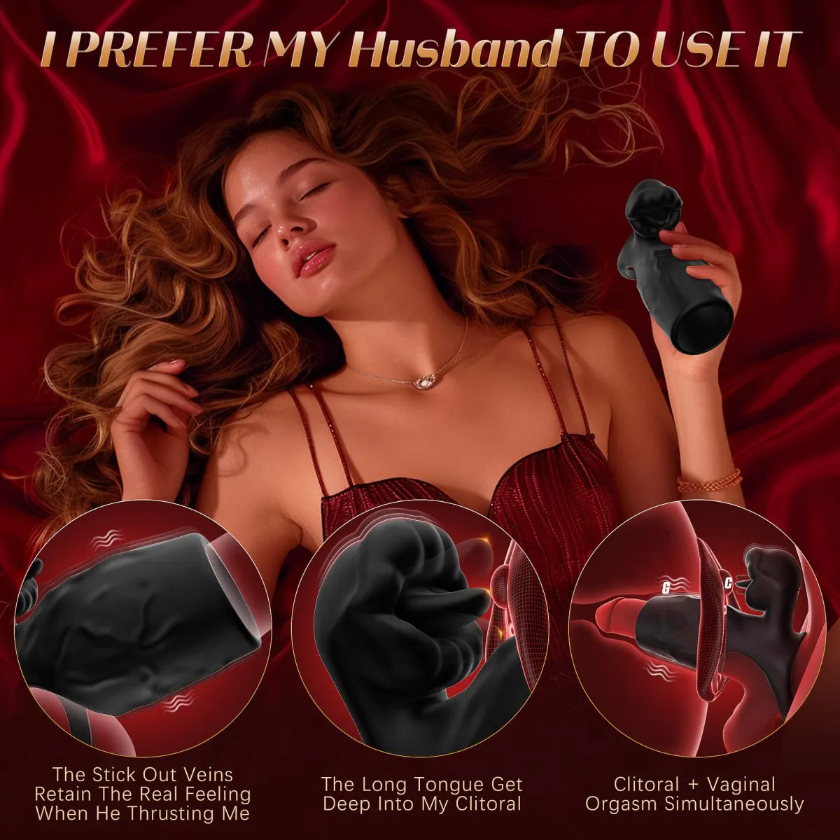 SERAPH| Upgrade Vibration Cock Ring with Penis Sleeve Couple Sex Toy