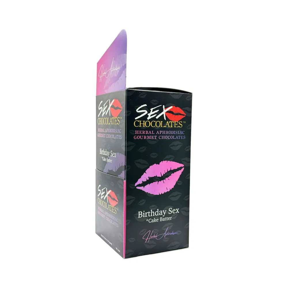 Sex Chocolates Birthday Sex Display Box (100ct Display)