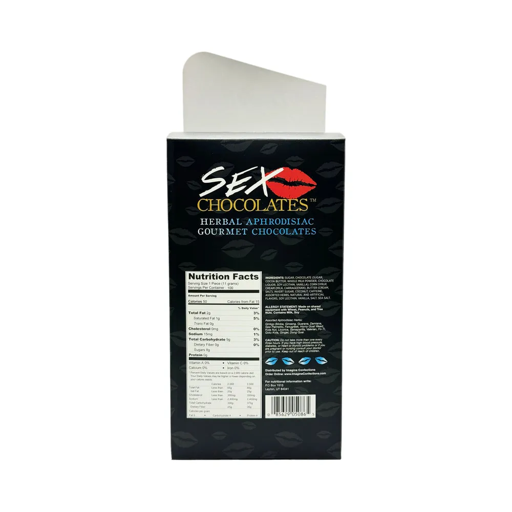 Sex Chocolates Sea Salt Caramel Display Box (100ct Display)