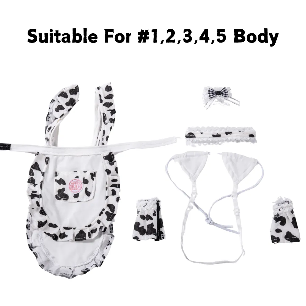 Sex Doll Clothes Cow Girl Anime Cosplay Suit (For #1.2.3.4.5 body)
