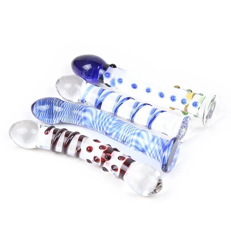 Sex Pyrex Glass Dildo Artificial Dick Male Genital Penis