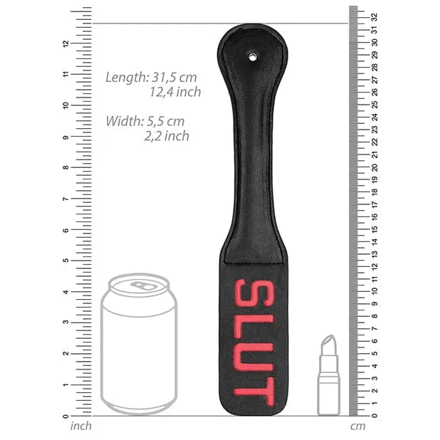 Shots - Ouch BDSM Slut Paddle (Black)
