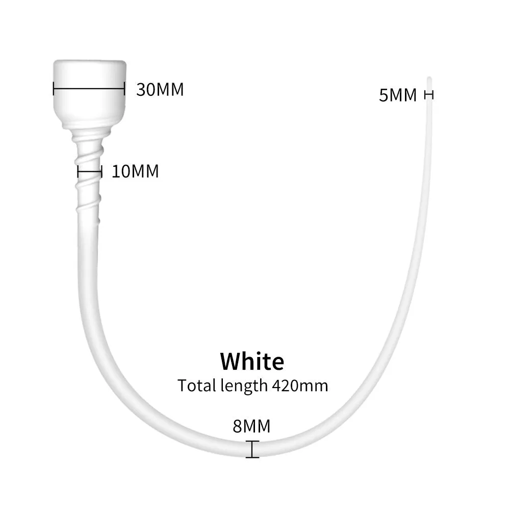 Silicone Long Urethral Sounding Penis Plug Cum Stopper Male Sex Toy