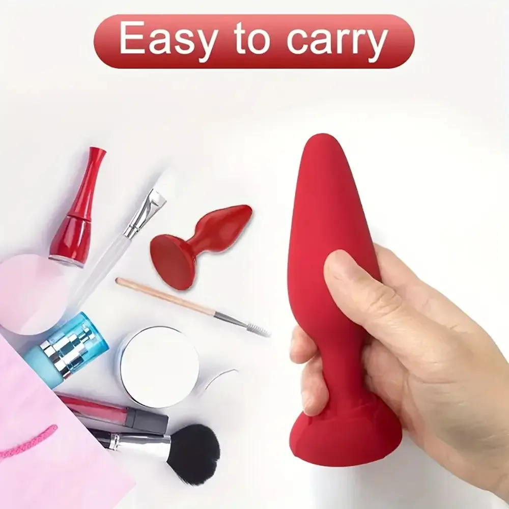 Silicone Rose Anal Plug Sex Toy For Men Women Vaginal Pleasure