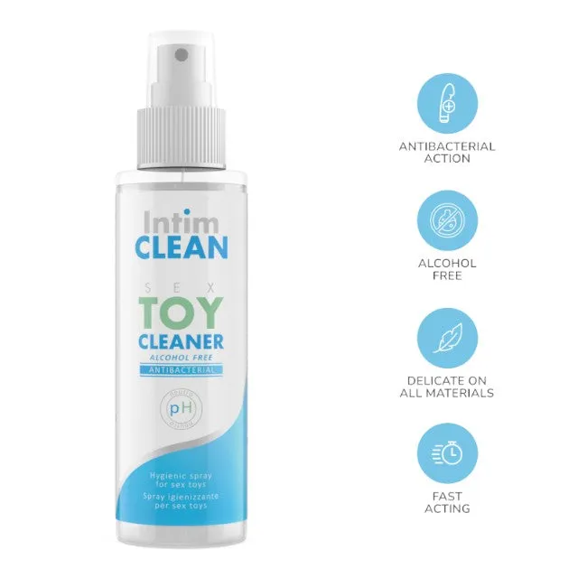 Spray IntimCLEAN Sex Toy Cleaner. pentru curățarea și igienizarea jucăriilor sexuale. fără alcool. 100 ml