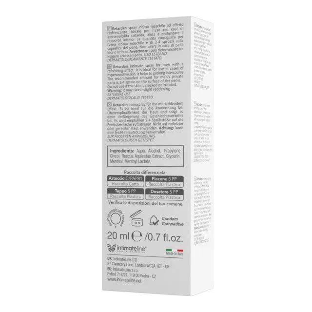 Spray R20. pentru întârzierea ejaculării și performanțe sexuale îmbunătățite. cu efect de răcire. 20 ml
