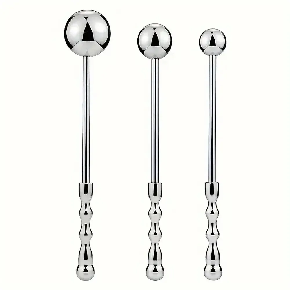 Stainless Steel Handheld Anal Expansion Training Sex Toy For Adults
