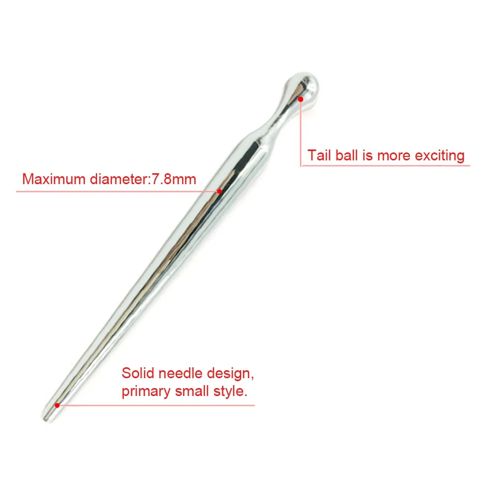 Stainless Steel Penis Plug Urethral Sounding Sex Toy For Men