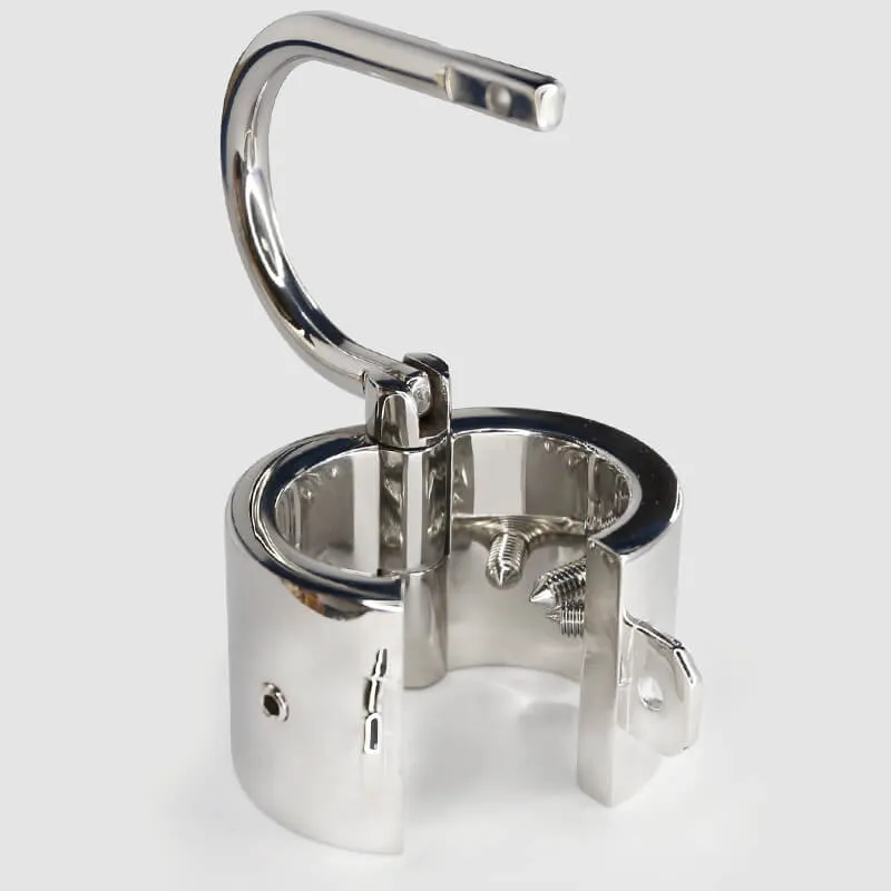Stainless Steel Spiked Ball Stretcher Chastity Device Scrotum Pendant CBT Sex Toy
