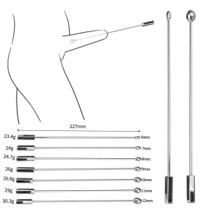 Stainless Steel Urethra Sounding Penis Plug Cum Stopper For Men