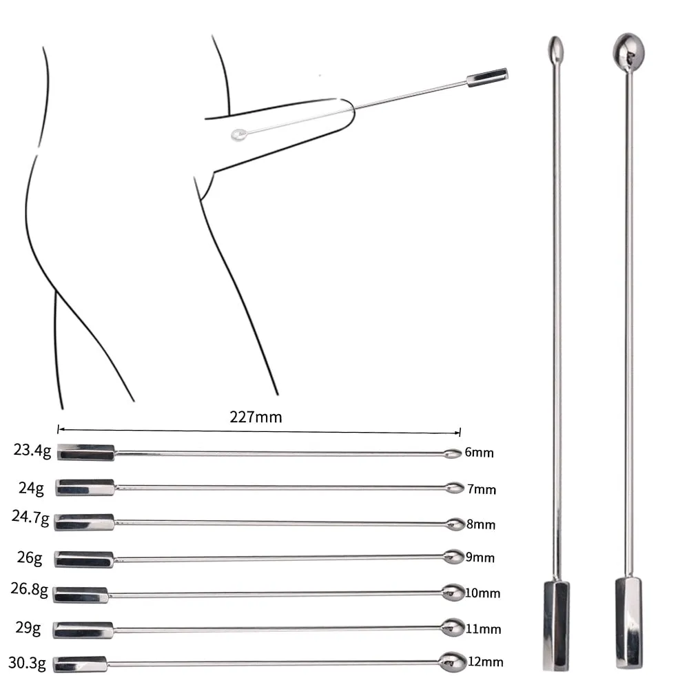 Stainless Steel Urethra Sounding Penis Plug Cum Stopper For Men