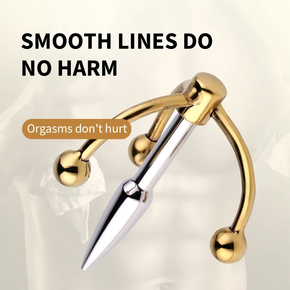 Stainless Steel Urethral Sounding Delayed Ejaculation Penis Plug