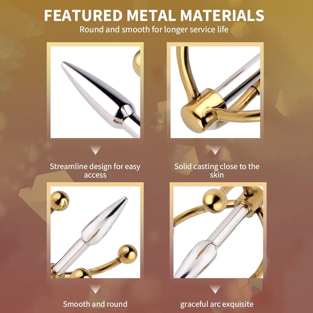 Stainless Steel Urethral Sounding Delayed Ejaculation Penis Plug