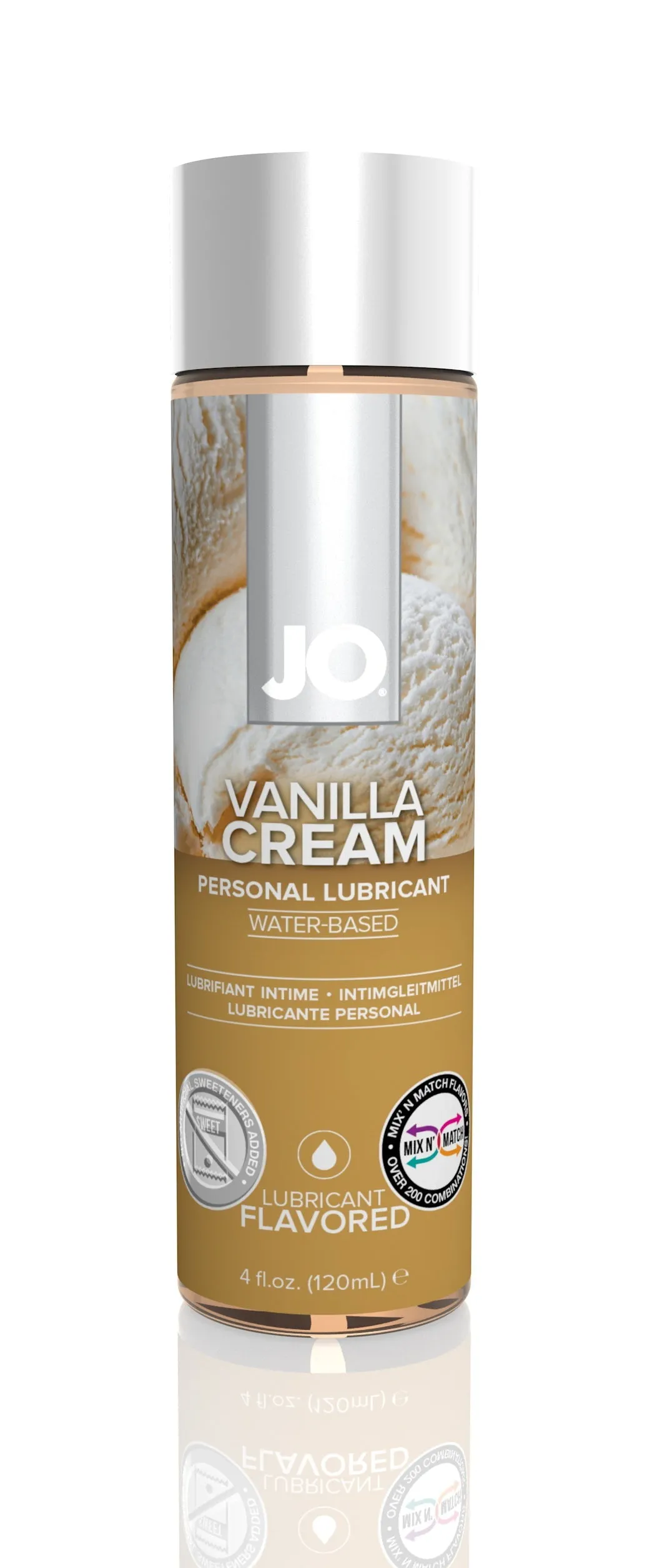 System JO H2O Flavored Vanilla Cream Personal Lubricant Oral Sex Lube 120ml