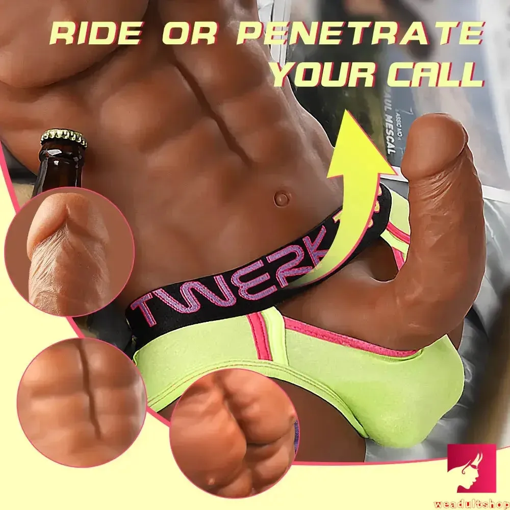 Tanned Muscle Male Sex Doll Torso With Big Dildo For Women Gay
