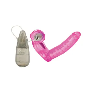 The Ultimate Triple Stimulator Flexible Dong w/Cock Ring - Pink