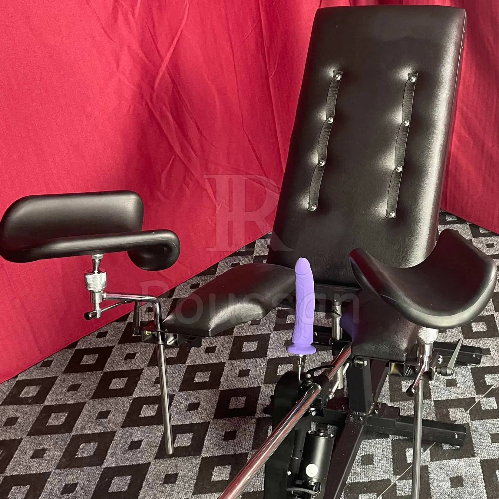 Ultimate Obedience Chair with Roussan Fuck Machine. BDSM Bondage Sex Furniture
